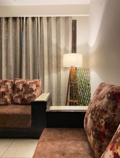 Customer photo review of Decorative  Wooden Floor Lamp for Home Decoration Living Room Corner