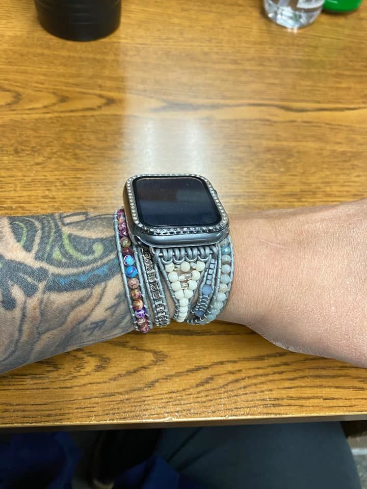 Customer photo review of Healing Turquoise Protection Apple Watch Strap