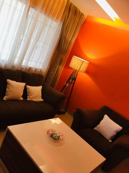 Customer photo review of Decorative  Wooden Floor Lamp for Home Decoration Living Room Corner