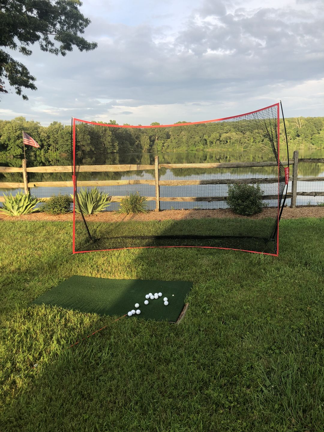 Customer photo review of Golf Net Pro 10x7 ft | Portable Golf Driving Net Hitting Net | Backyard/Indoor/Outdoor
