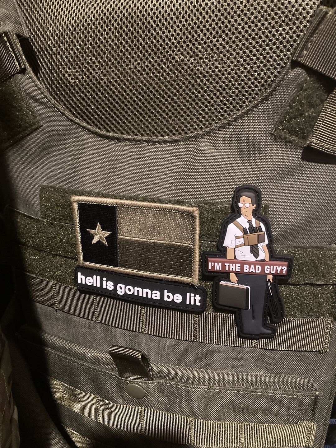 Customer photo review of Falling Down - Morale Patch