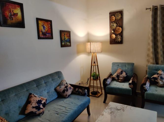Customer photo review of Decorative  Wooden Floor Lamp for Home Decoration Living Room Corner