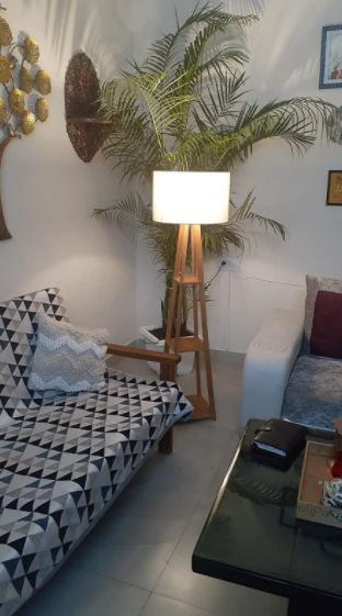 Customer photo review of Decorative  Wooden Floor Lamp for Home Decoration Living Room Corner