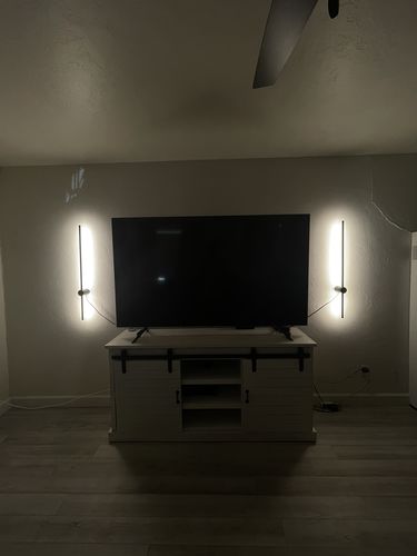 Customer photo review of Minimalist Black LED Wall Sconce