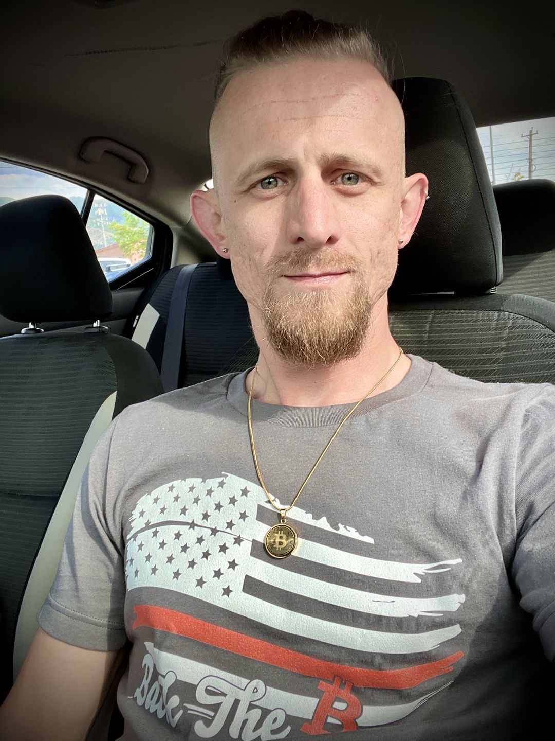 Customer photo review of Back The Bitcoin T-Shirt
