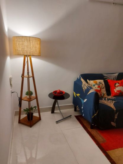 Customer photo review of Decorative  Wooden Floor Lamp for Home Decoration Living Room Corner