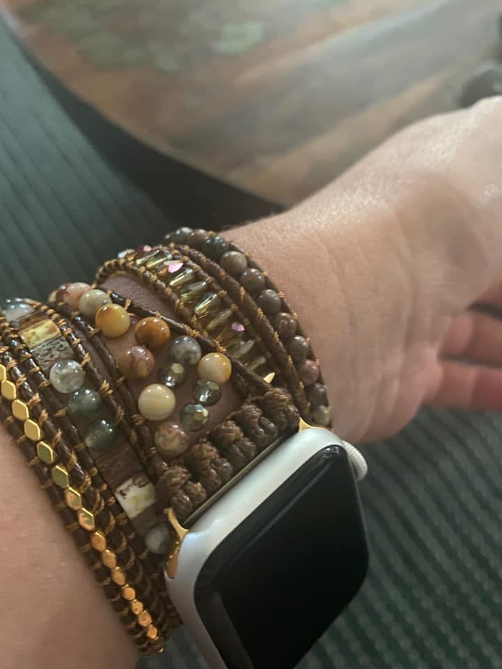 Customer photo review of Moonlight Goddess Apple Watch Strap