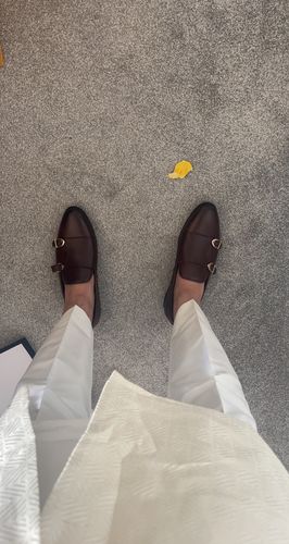 Customer photo review of Loafer Slipper Double Monk - Coffee Leather
