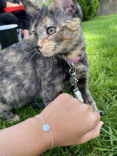 Customer photo review of Silber Lineart Love Armkette