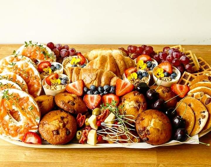 Customer photo review of Large Palm Leaf Serving Platter (55 x 30 cm)