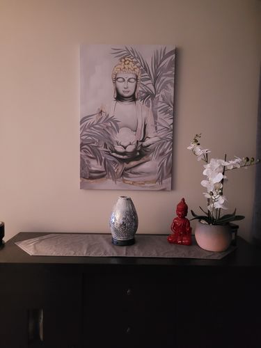 Customer photo review of 'Buddha II' Framed Canvas