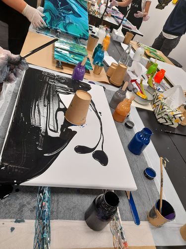 Customer photo review of Workshop: Acrylic Pouring / Einstieg ins Acrylgießen