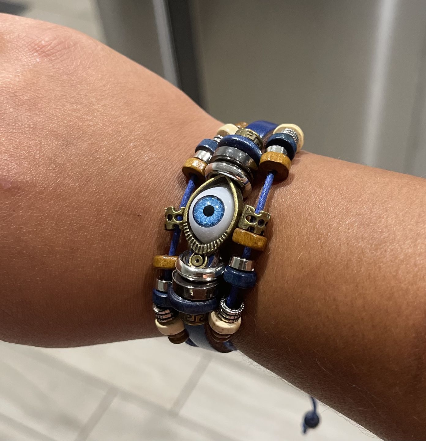Customer photo review of Anti-jealousy Evil Eye Bracelet