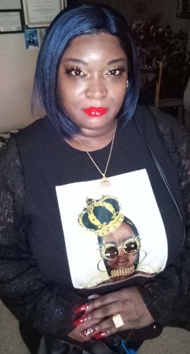 Customer photo review of Duafe Adinkra Necklace