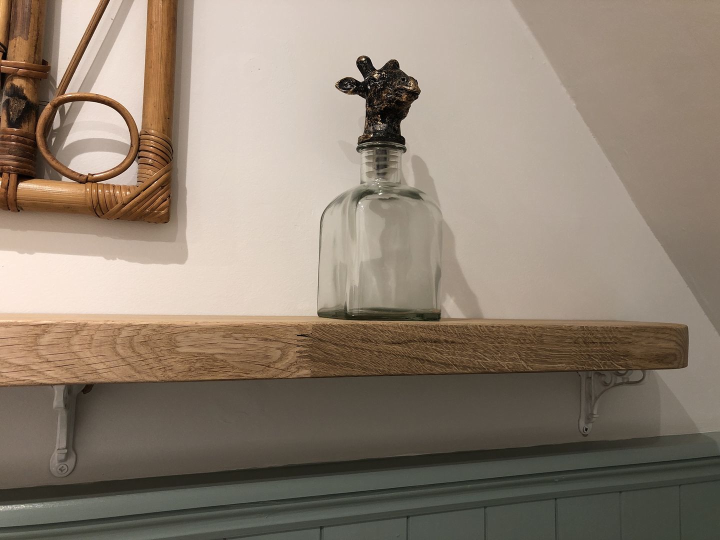 Customer photo review of 4 Inch Victorian Scroll Cast Iron Shelf Bracket