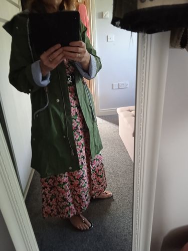 Customer photo review of Charlotte Grey Rain Jacket
