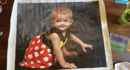 Customer photo review of Custom Paint By Numbers Kit - Upload Your Photo - Brush Set Included