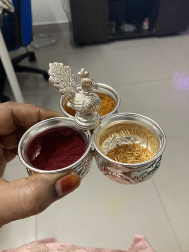 Customer photo review of Imported Pooja Plate GT 19