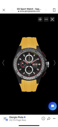 Customer photo review of Strat-3 - Yellow Swiss Sport Chrono Watch