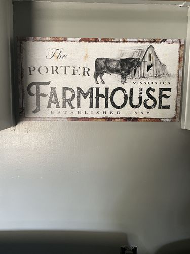Customer photo review of Rustic Farmhouse Sign