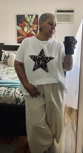 Customer photo review of Broome Linen Pant Stone