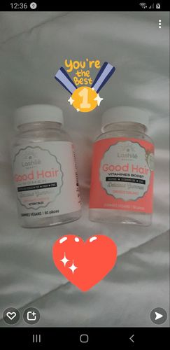 Customer photo review of Good Hair Men Vitamins - 1 mois