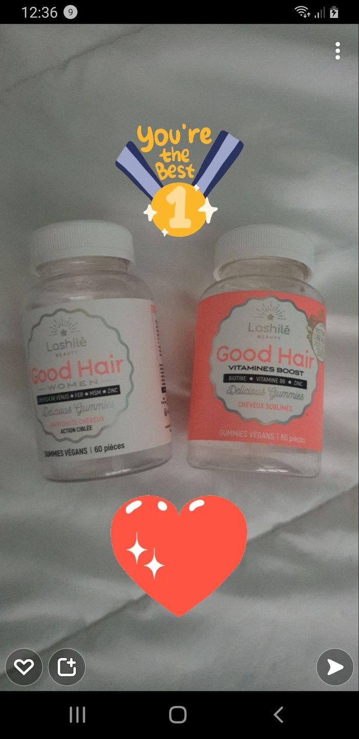Customer photo review of Good Hair Men Anti-chute homme - 1 mois