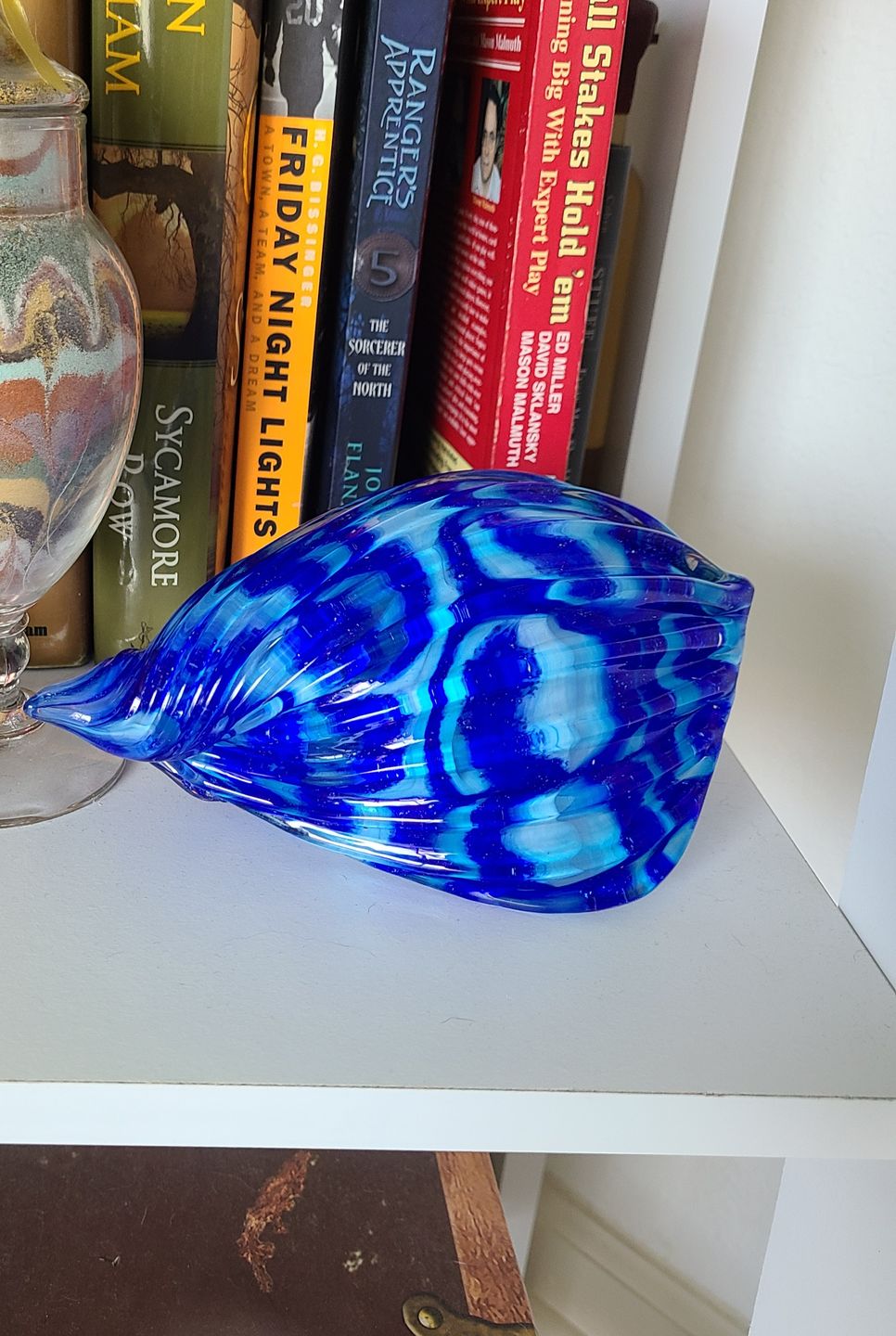 Customer photo review of Glass Seashell with Cremation Ash