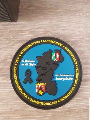 Customer photo review of Solidaritätspatch Hochwasserkatastrophe Rubber Patch