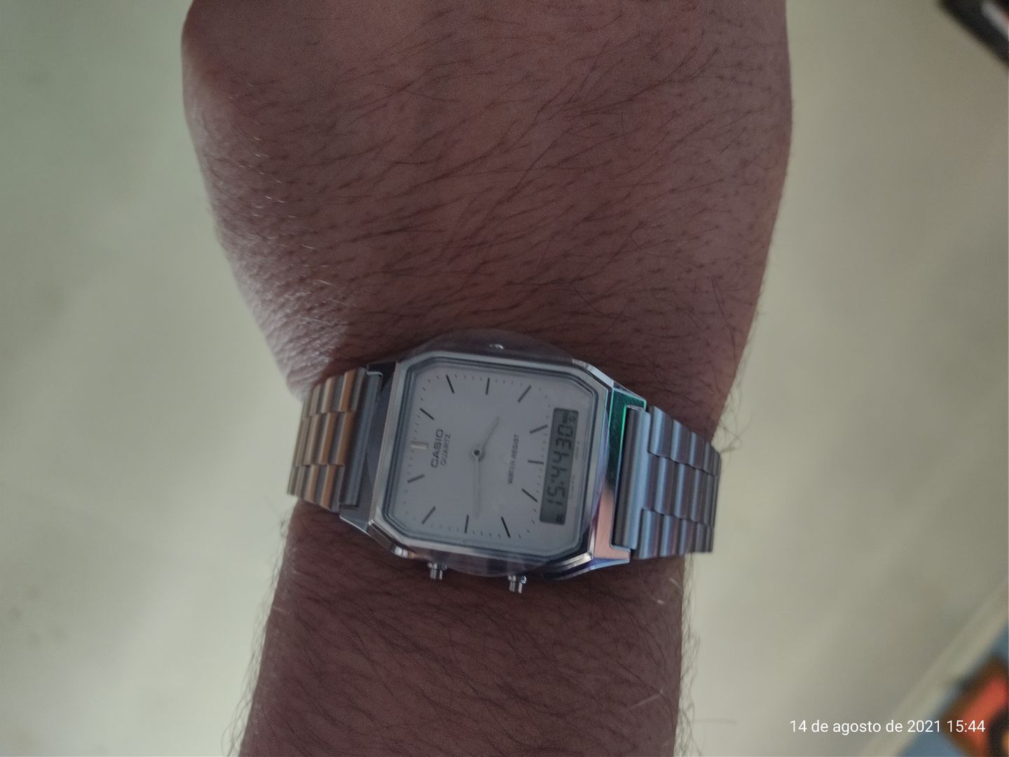 Customer photo review of Reloj Casio Vintage AQ-230A-7DMQ Plateado