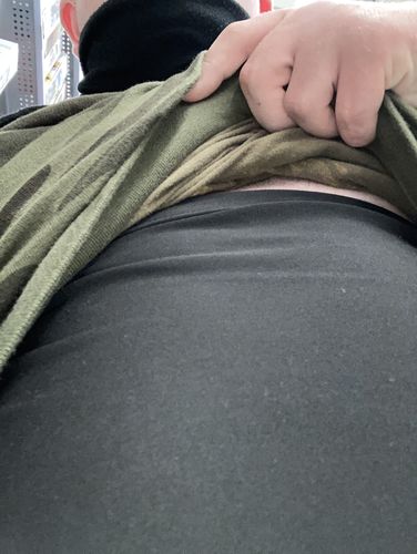Customer photo review of Men's Heat Trapping Waist Toner