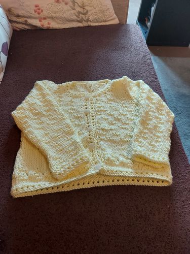 Customer photo review of Baby Mystery Knitting Box