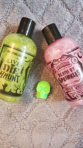 Customer photo review of Death By Sprinkles Body Wash