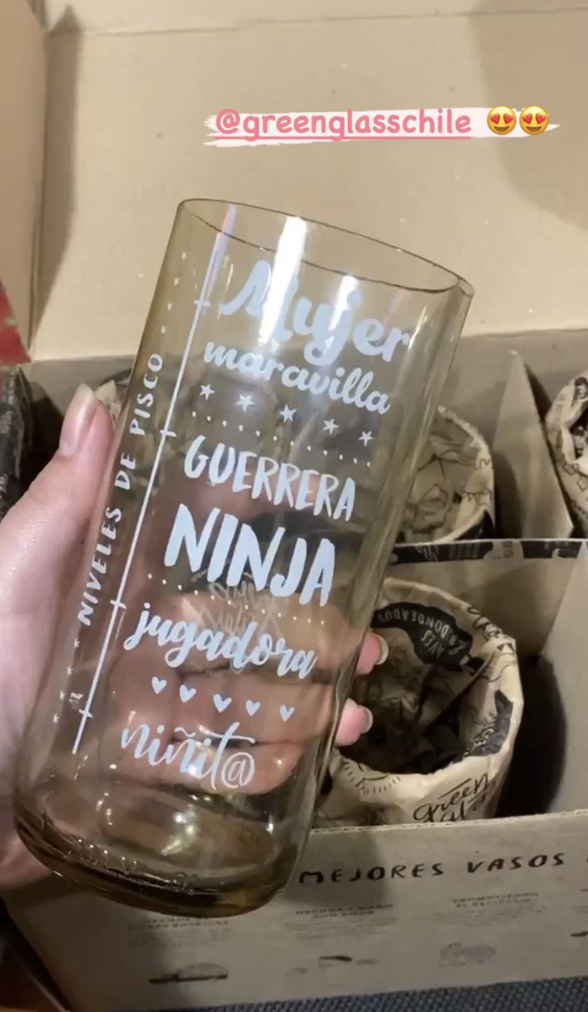 Customer photo review of Piscoleras Juego de 6 Vasos