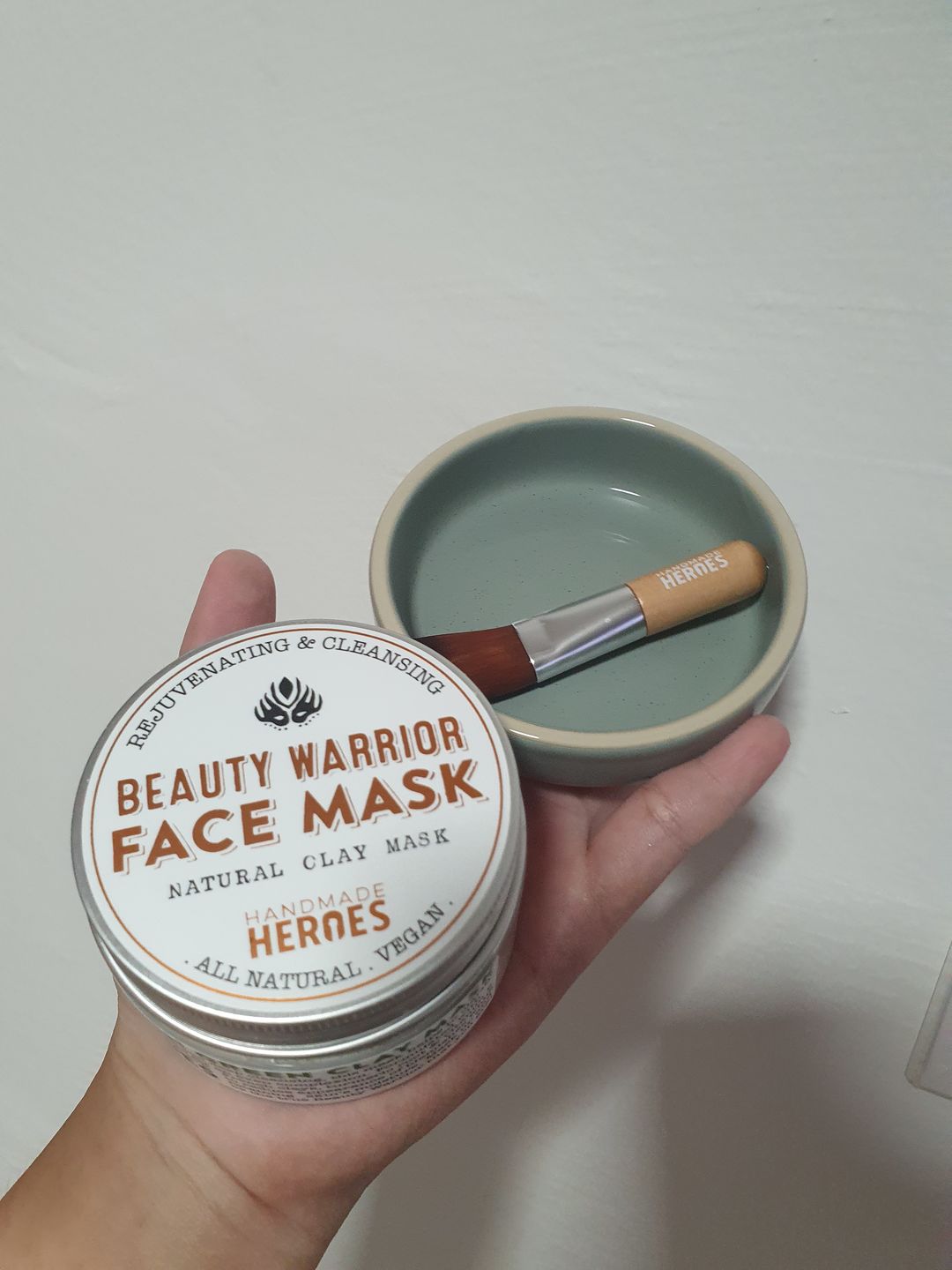 Customer photo review of Beauty Warrior Face Mask Kit