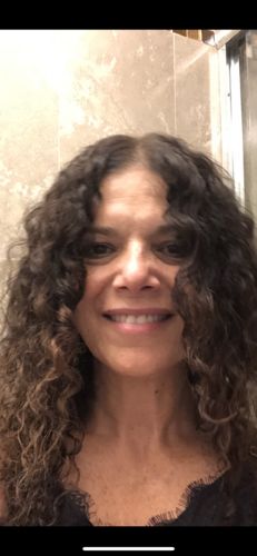 Customer photo review of Curly Ash Blonde