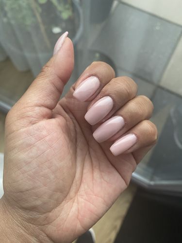 Fotorecensie van een klant over Fiber base gel "Didier Lab", Milky Pink, 10 ml
