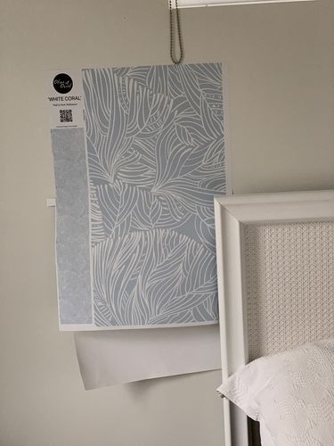 Customer photo review of White Coral Wallpaper