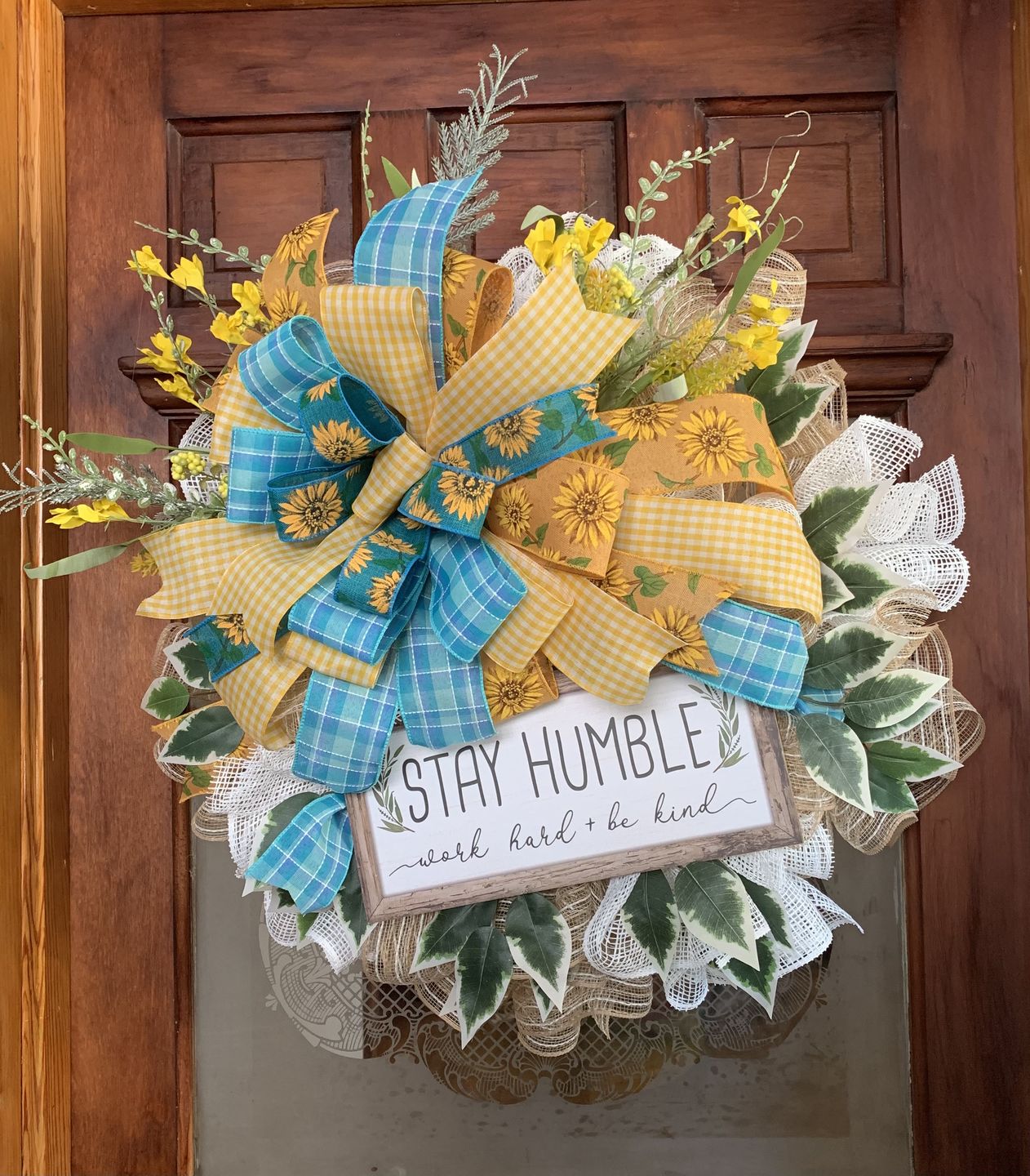 Customer photo review of 15-24" Tinsel Work Wreath Form: White