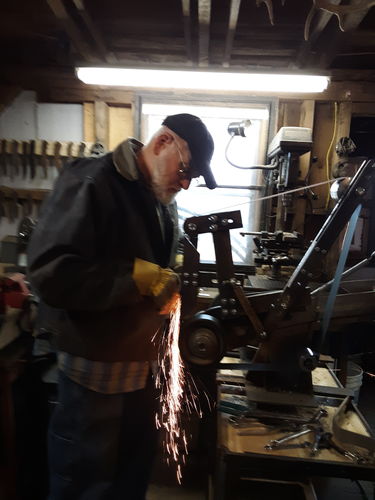 Customer photo review of 2 X 72 Inch Aluminum Oxide Metal Sanding Belts, 6 Pack