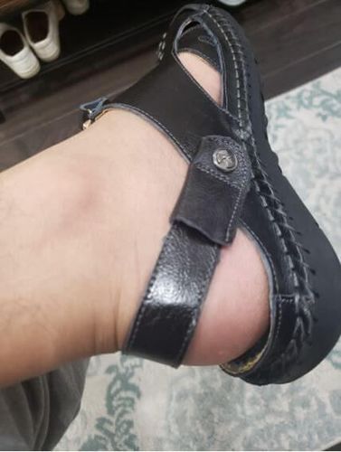 Customer photo review of Kafa™ Men genuine leather flexible velcro non-slip sandals