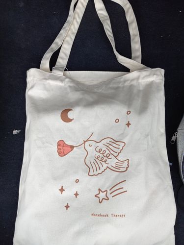 Customer photo review of Tsuki ‘Moonflower’ Limited Edition Tote Bag ☾