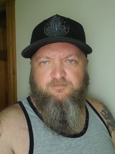 Customer photo review of Classic Trucker - Blacked Out