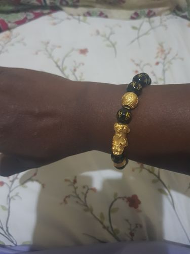 Customer photo review of Feng Shui Black Obsidian Wealth Bracelet