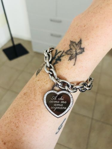 Customer photo review of Braccialetto Cuore
