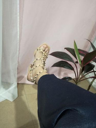 Customer photo review of zapatilla fiona nude