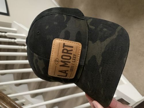 Customer photo review of 862 Richardson Leather Patch Hat