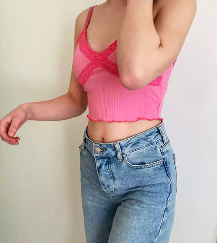 Customer photo review of Pure Summer Ribbed Top