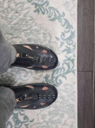 Customer photo review of Kafa™ Men genuine leather flexible velcro non-slip sandals
