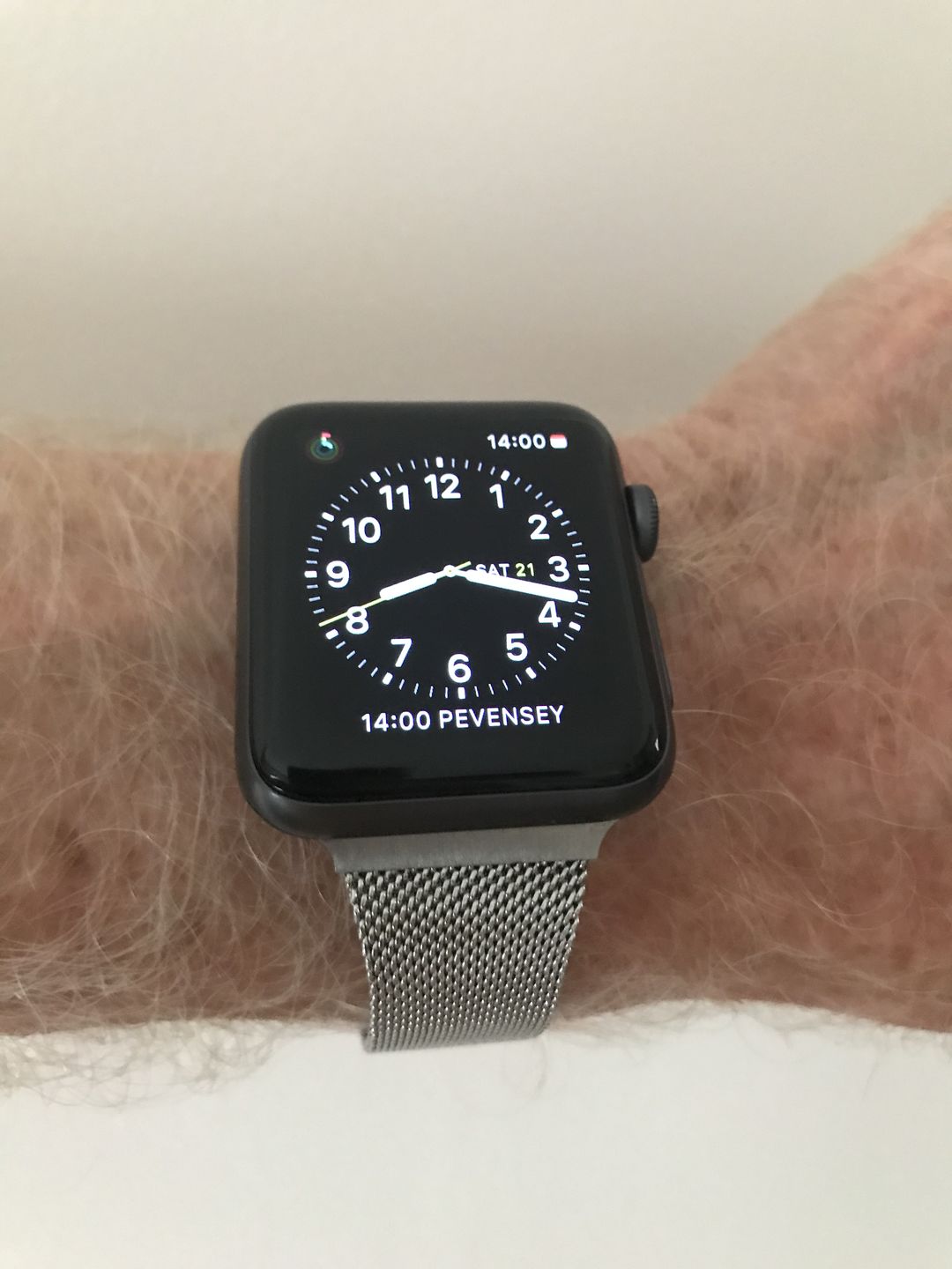 Customer photo review of Thin Milanese Strap for Apple Watch